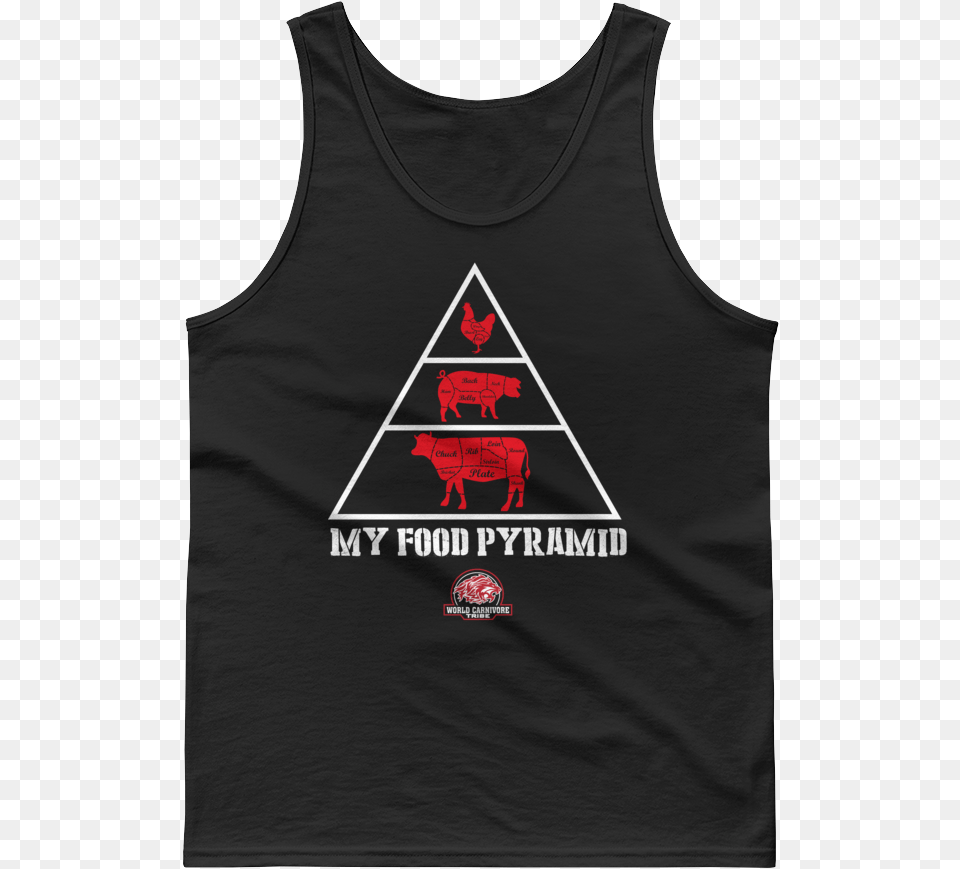 Worldcarnivore Shirt 01 Ativo 12 Mockup Front Flat Sleeveless Shirt, Clothing, Tank Top, Person, Triangle Free Png