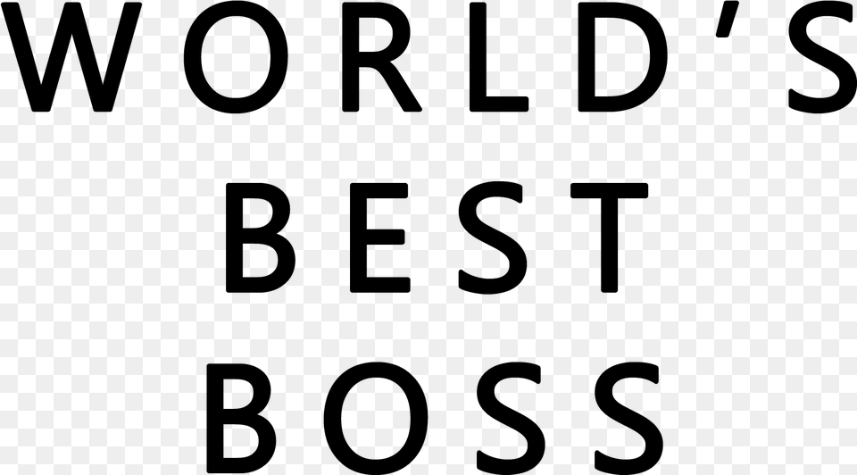 Worlds Best Boss The Office Black And White, Gray Free Png