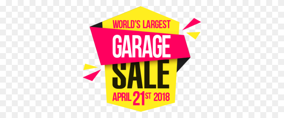 Worlds Largest Garage Sale Returns To The Family Arena, Advertisement, Poster, Sign, Symbol Free Png