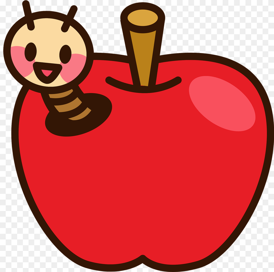 Worm In Apple Clipart, Food, Fruit, Plant, Produce Free Transparent Png