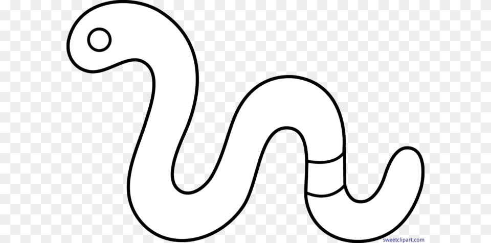 Worm Lineart Clip Art Free Png