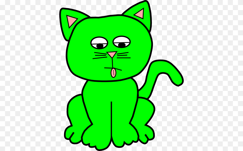 Worn Out Green Clip Art Green Cat, Animal, Mammal, Pet, Dynamite Free Png Download