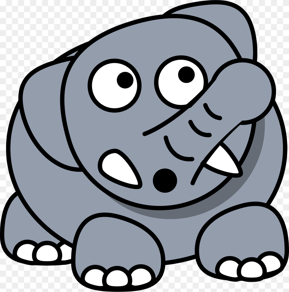 Worried Cartoon Elephant Clipart Free Png Download