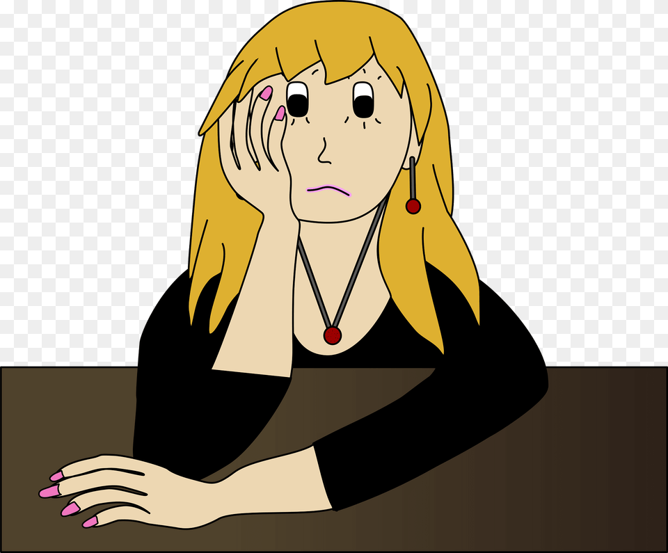 Worried Clipart, Adult, Female, Person, Woman Free Transparent Png