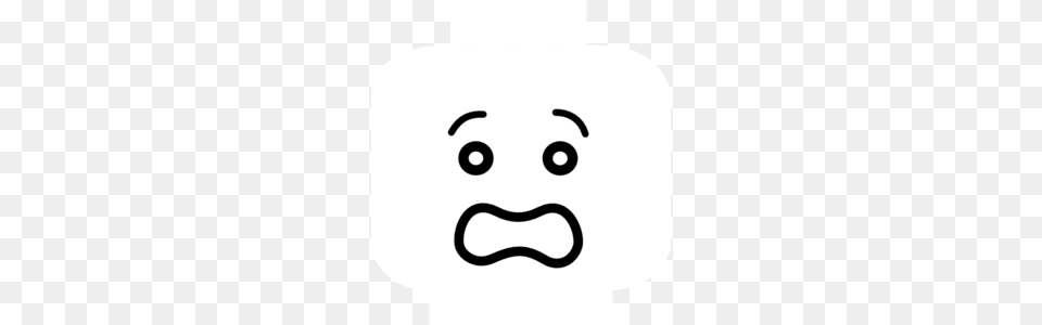 Worried Face Clip Art, Stencil, Head, Person, Baby Free Png Download