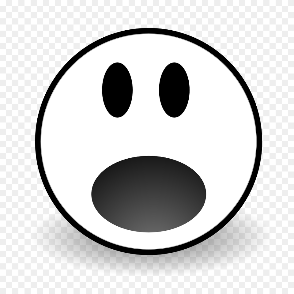 Worried Face Clip Art Black And White Coloring Pages, Sphere, Stencil, Clothing, Hardhat Free Png Download