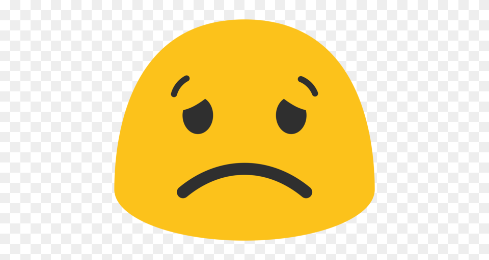 Worried Face Emoji, Helmet, Clothing, Hardhat, Cap Free Png