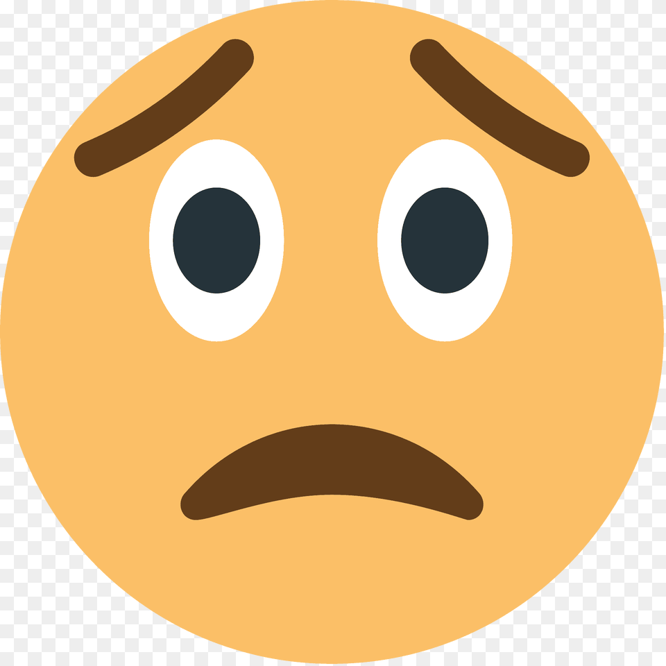 Worried Face Emoji Clipart, Astronomy, Moon, Nature, Night Png