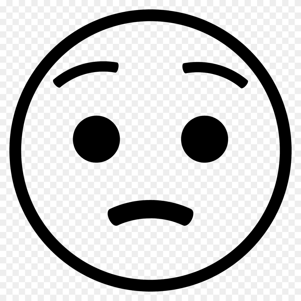 Worried Face Emoji Clipart, Sphere, Bowling, Leisure Activities Free Png Download
