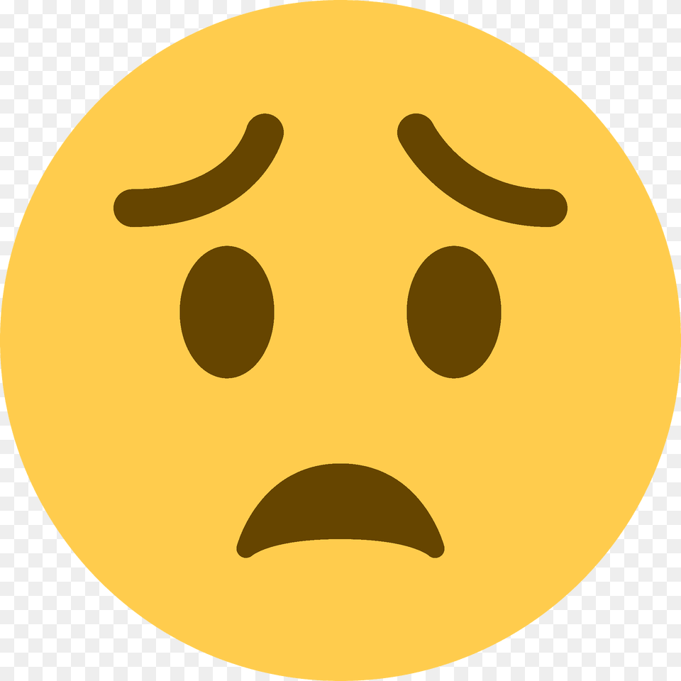 Worried Face Emoji Clipart, Astronomy, Moon, Nature, Night Png