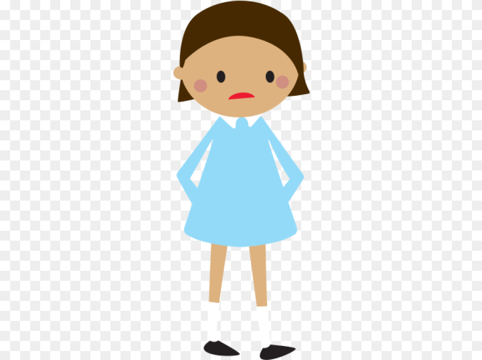 Worried Girl Clipart, Clothing, Coat, Toy, Doll Free Transparent Png