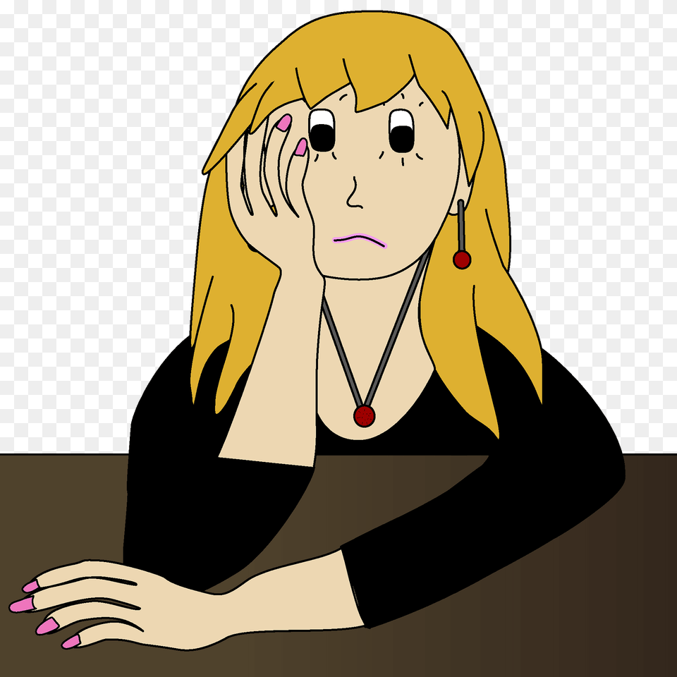 Worried Woman Clipart, Adult, Female, Person, Face Free Transparent Png