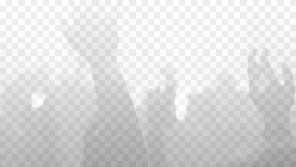 Worship Hands Touching Heaven Fog, Body Part, Concert, Crowd, Finger Png Image