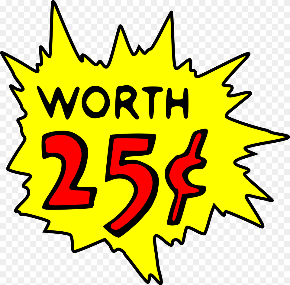 Worth 25 Cent Clipart, Number, Symbol, Text Png