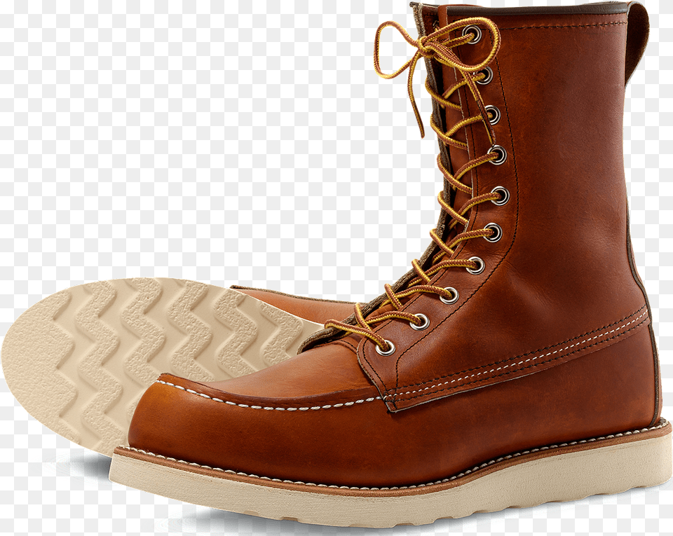 Worx Boots Red Wing Heritage 877 Classic Moc Boot, Clothing, Footwear, Shoe Free Transparent Png