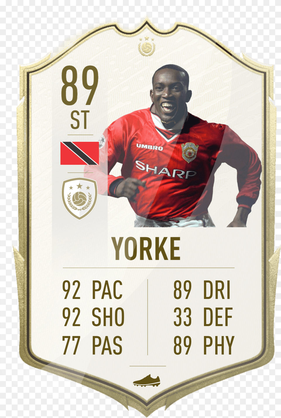 Would Love A Dwight Yorke Icon Card In Card Fifa 21, Clothing, Shirt, Adult, Male Png Image
