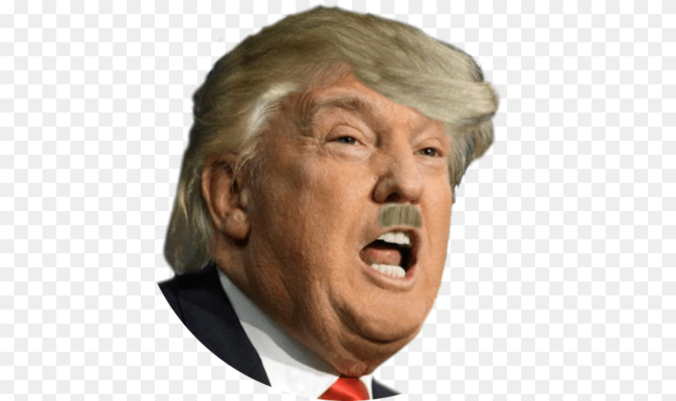 Would Trump Look Better With A Mustache California Fires Trump Threatens To Pull Federal Aid Funds, Adult, Face, Head, Male Free Png