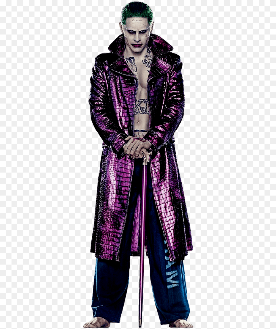 Would You Live For Me Joker Suicide Squad Joker, Clothing, Coat, Jacket, Face Free Transparent Png