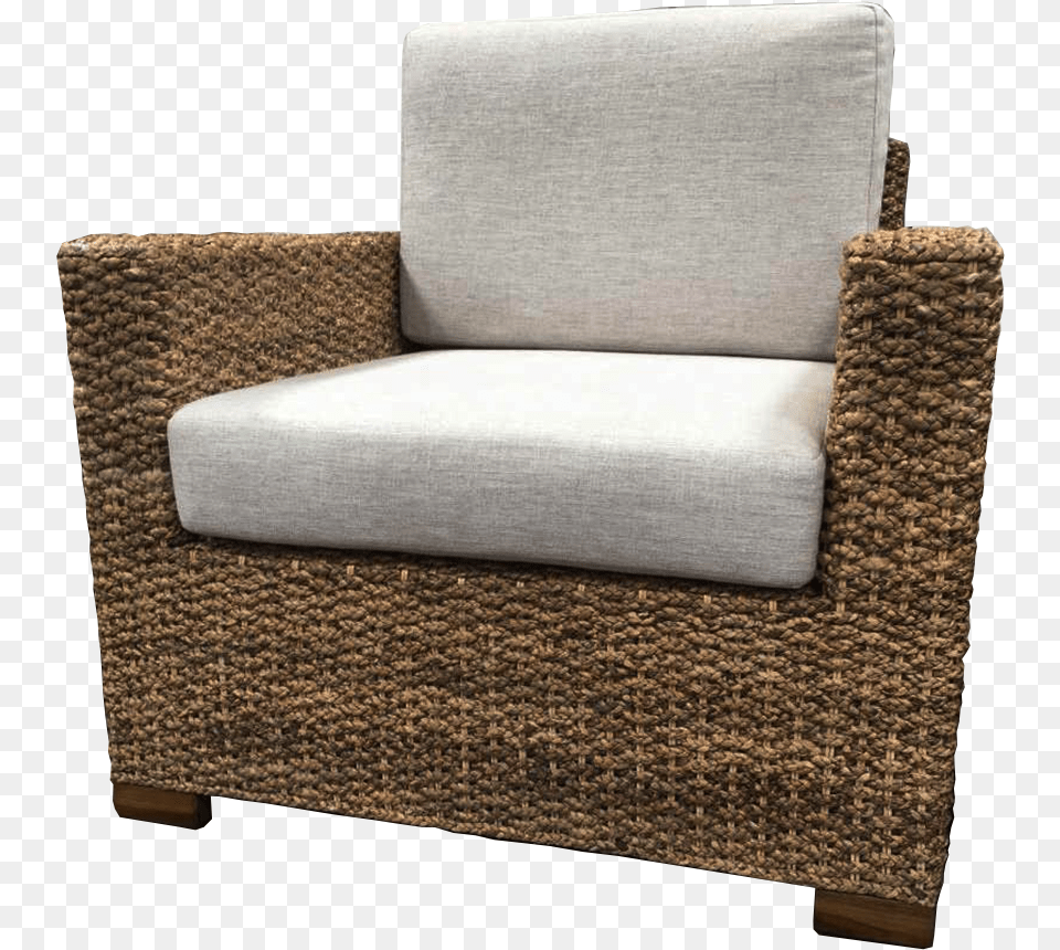 Woven Sea Grass Outdoor Lounge Chair W, Furniture, Armchair, Canvas, Home Decor Png Image