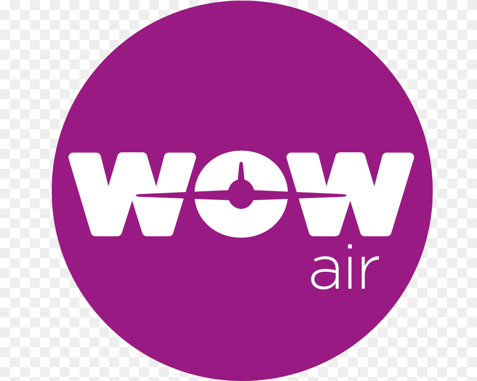 Wow Air Logo Transparent, Purple, Disk Free Png Download
