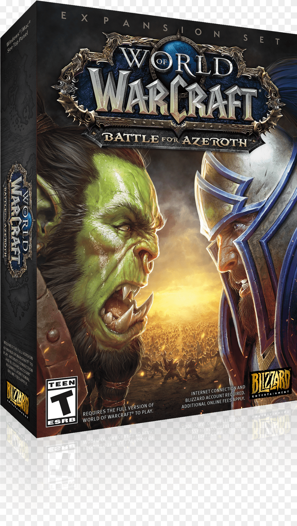 Wow Battleforazeroth 3d Left World Of Warcraft Battle For Azeroth Standard Edition, Advertisement, Adult, Person, Man Png Image