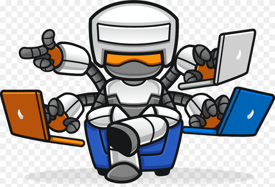 Wow Fishing Bot Mascot Cartoon, Computer, Electronics, Pc, Robot Free Png
