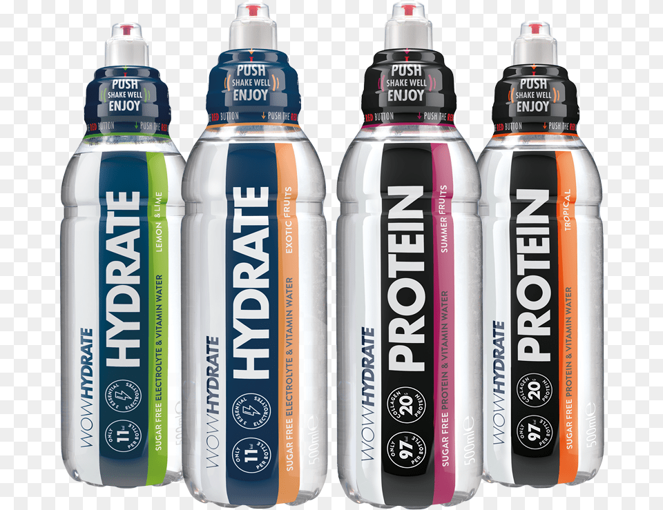 Wow Hydrate Protein Water, Bottle, Shaker, Can, Spray Can Free Png Download
