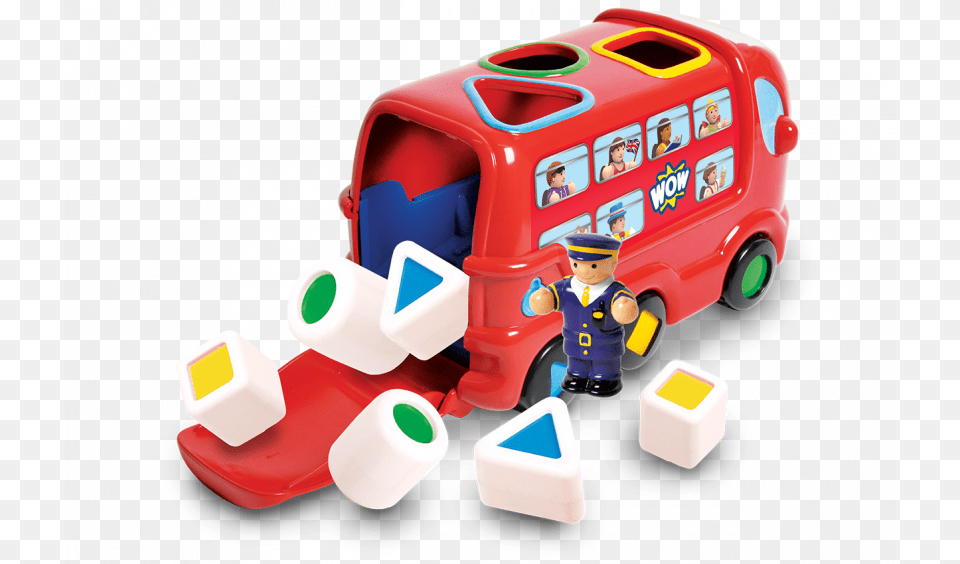 Wow Toys London Bus Leo Toy, Baby, Person, Machine, Wheel Free Png