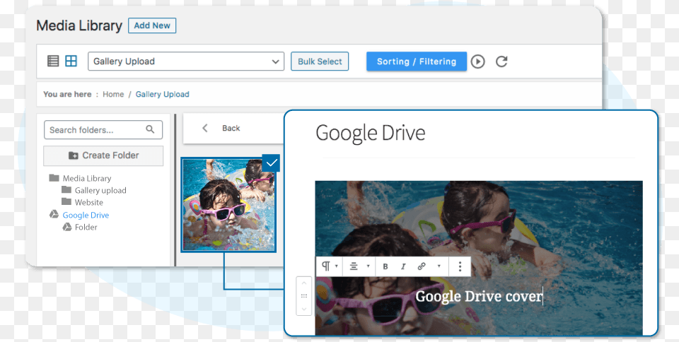 Wp Media Folder Wordpress Google Drive Integration Language, Water Sports, Water, Swimming, Sport Png