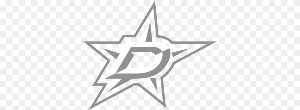 Wp Stars Logo Dallas Stars Logo Black And White, Star Symbol, Symbol, Emblem Free Png Download