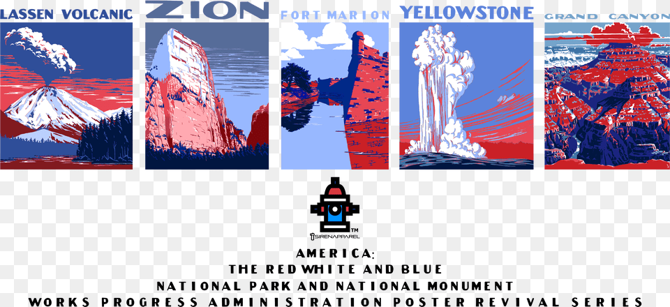 Wpa National Park Posters, Nature, Mountain, Outdoors, Volcano Free Png