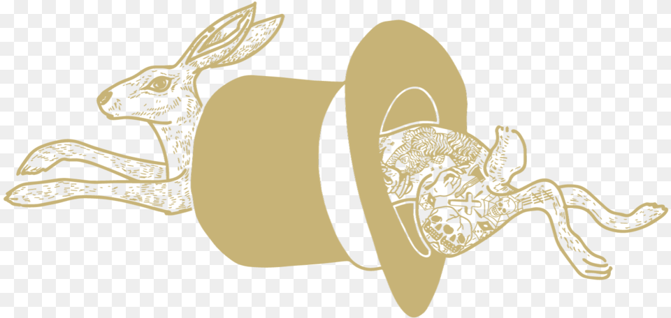 Wr Rabbit Gold Rotate, Clothing, Hat, Animal, Dinosaur Png Image