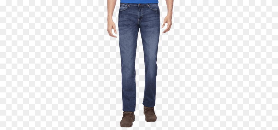 Wrangler Mens Slim Fit Narrow Jeans Guy With A Jeans, Clothing, Pants, Adult, Male Png Image