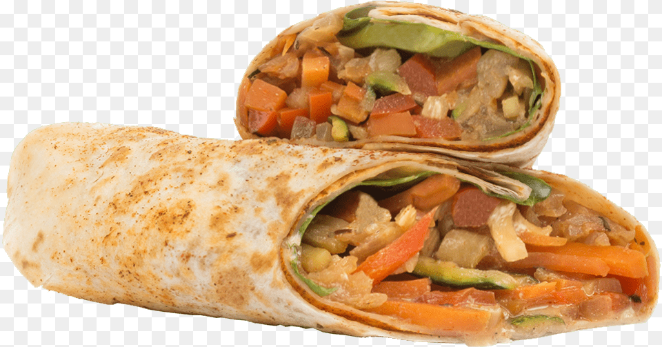 Wrap Vegetal Berenjena Calabacn Pimiento Zanahoria Fast Food, Burrito, Sandwich Wrap, Sandwich, Bread Png