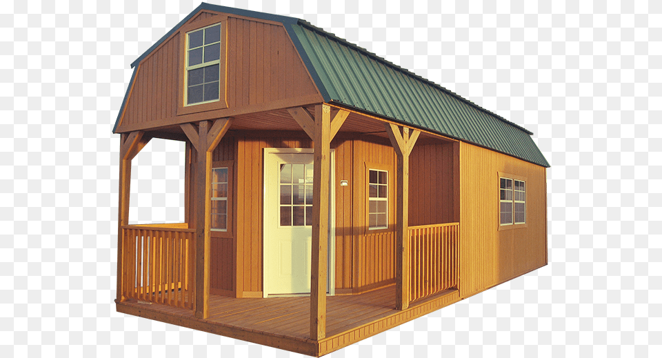 Wraparound Lofted Barn Cabin Graceland Portable Buildings, Architecture, Building, Housing, Outdoors Free Png Download