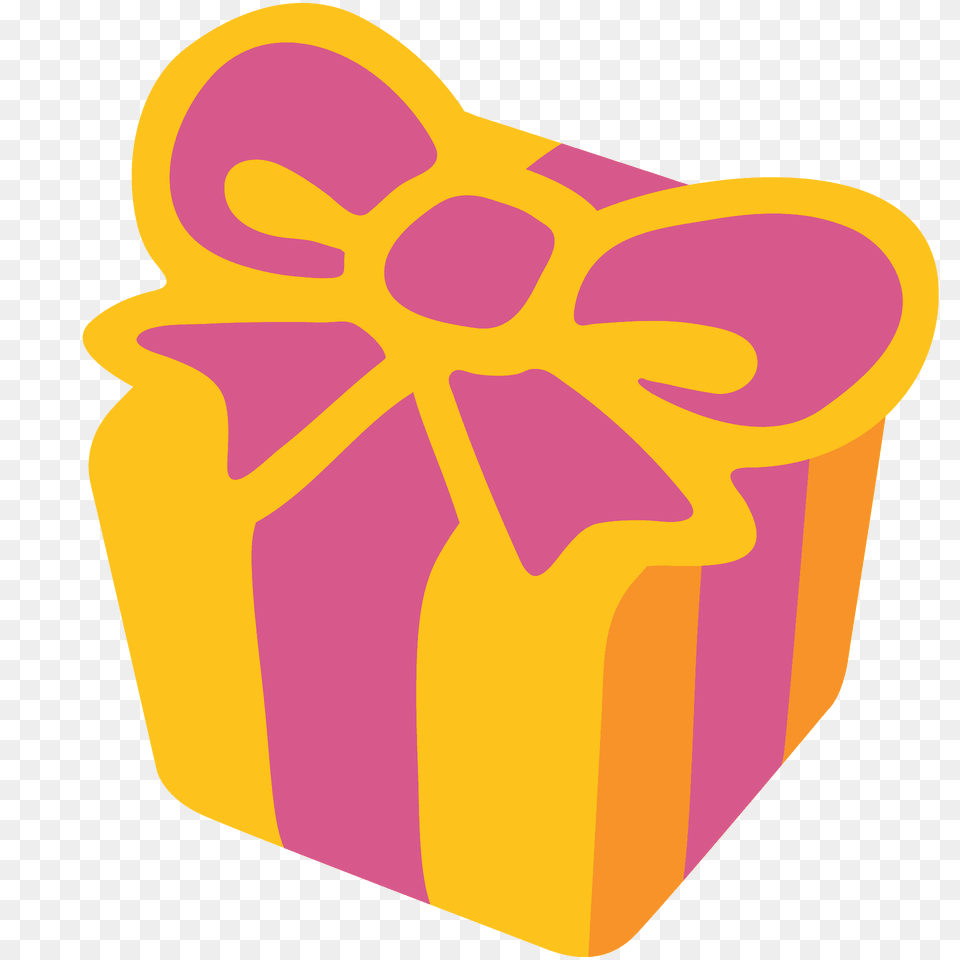 Wrapped Gift Emoji Clipart, Person, Cream, Dessert, Food Free Transparent Png