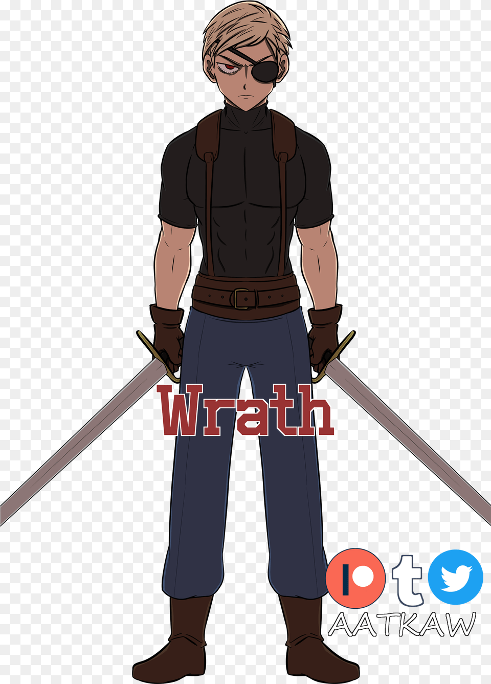 Wrath Bakugou By Aatkaw Fictional Character, Pants, Clothing, Adult, Person Png