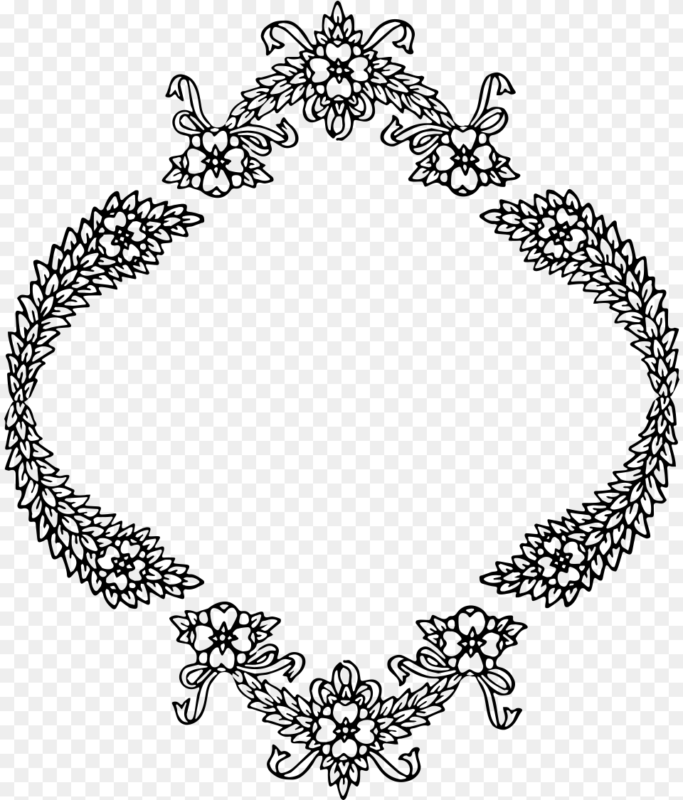 Wreath, Gray Free Png Download