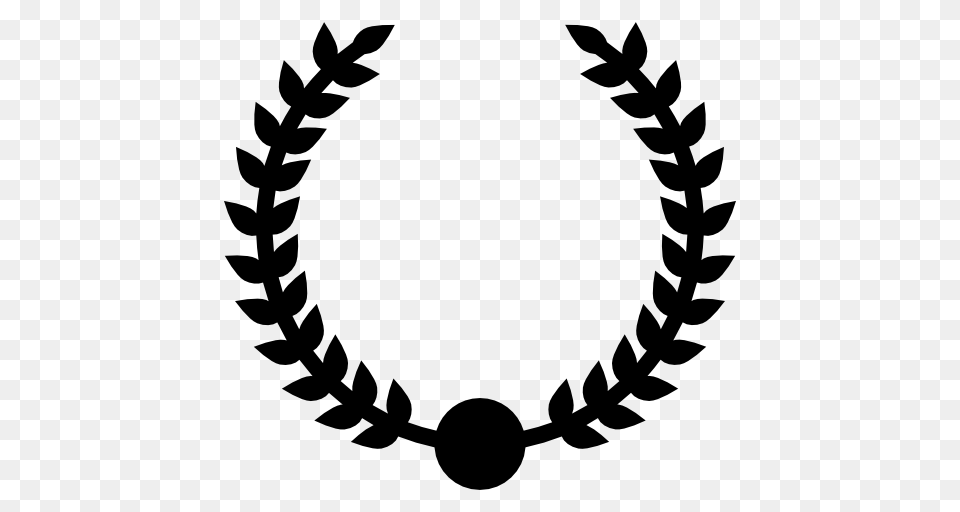 Wreath Award Circular Branches Symbol, Stencil, Emblem, Ammunition, Grenade Png Image