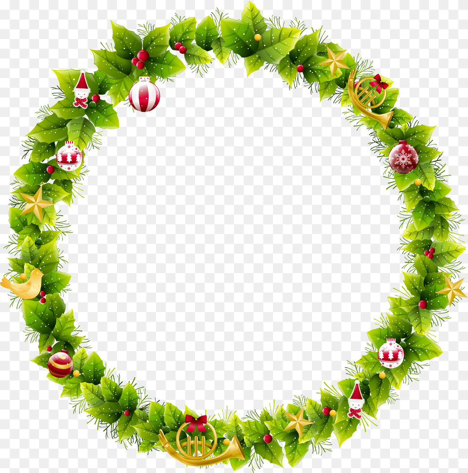 Wreath Border Free Png Download