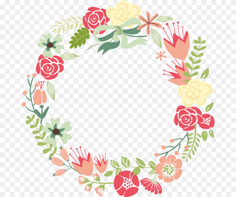 Wreath Border Clipart Transparent Floral Frame, Art, Floral Design, Graphics, Pattern Free Png Download