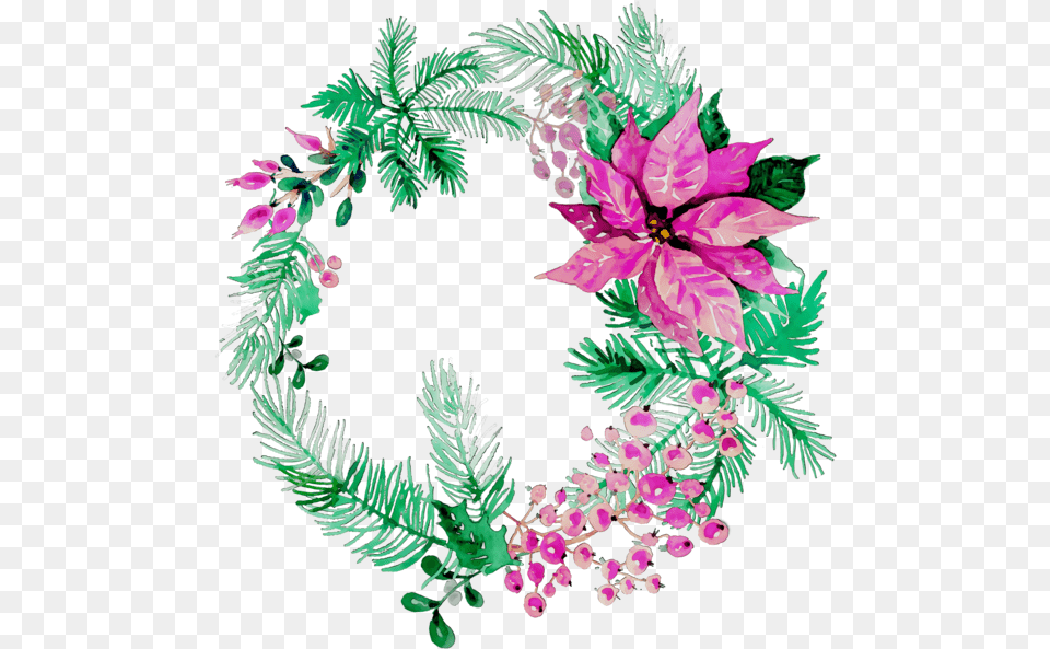 Wreath Christmas Ornament Floral Design, Art, Floral Design, Graphics, Pattern Png