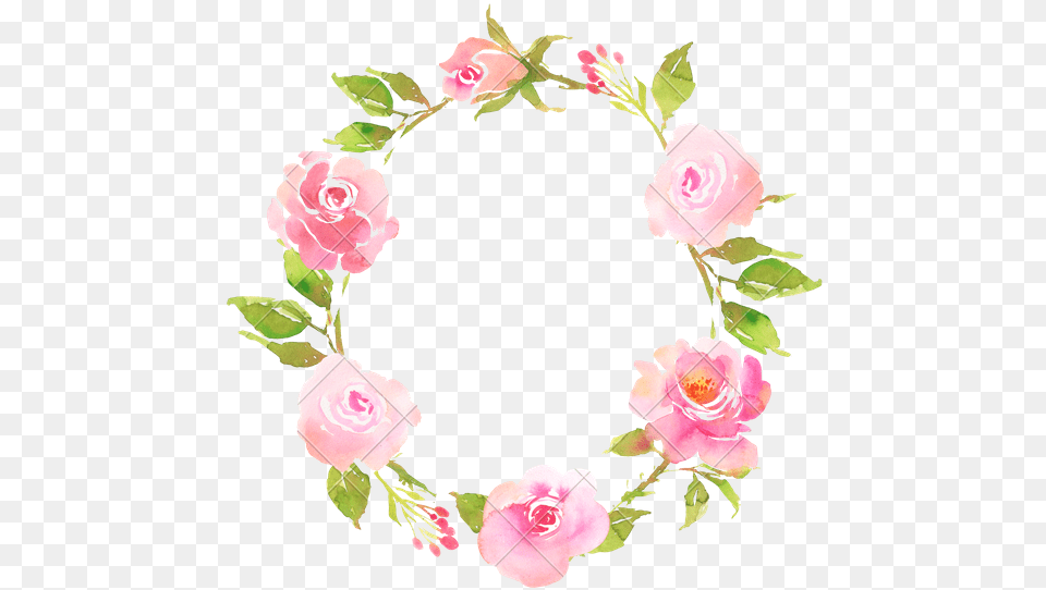 Wreath Clipart Boho Pink Flower Wreath Full Size Pink Flower Wreath, Pattern, Plant, Rose, Art Png