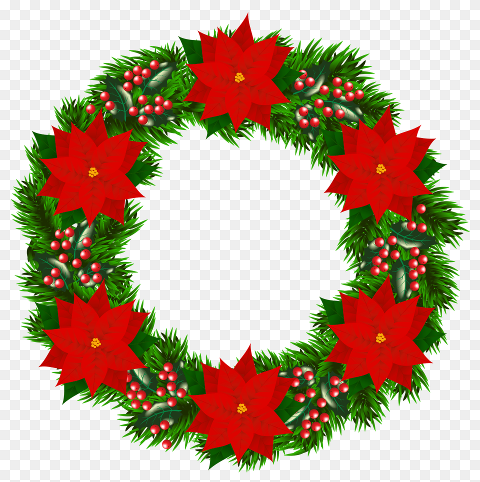 Wreath Clipart Poinsettia, Kart, Transportation, Vehicle Png