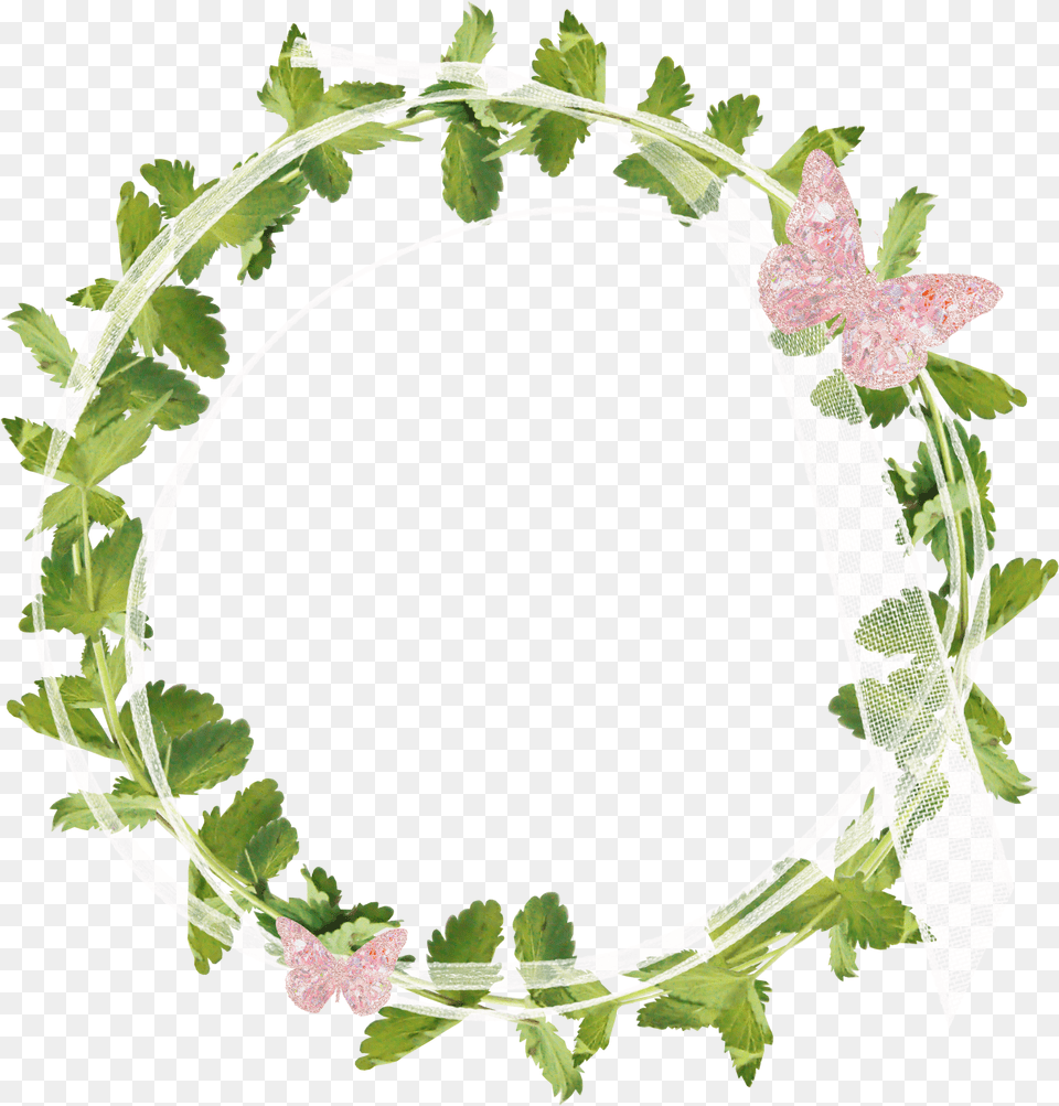 Wreath Floral Design Garden Roses Flower Leaves Ring Transparent Ring Of Flowers, Plant Free Png Download