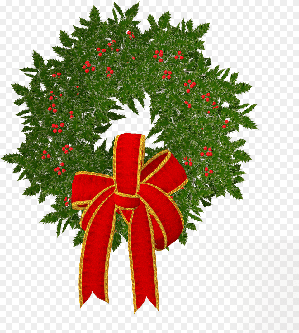 Wreath Green Decoration Free Picture Christmas Day, Plant, Tree Png Image