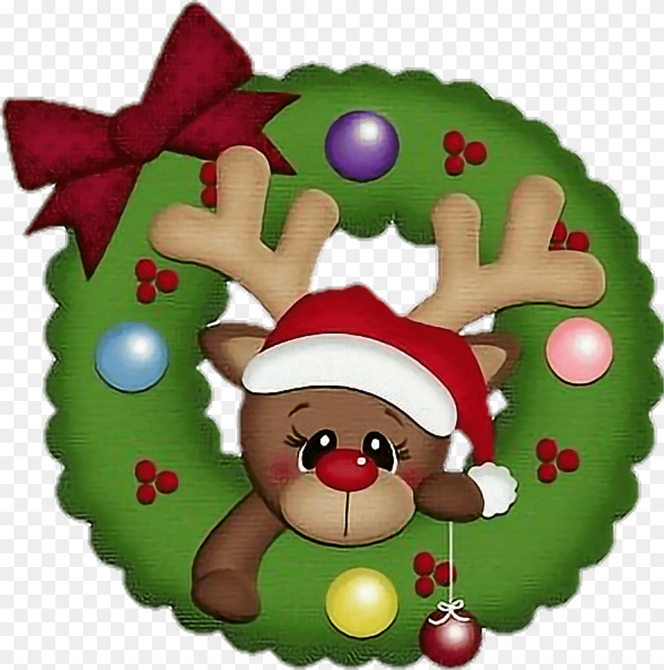Wreath Sticker Navidad, Baby, Person, People Free Transparent Png