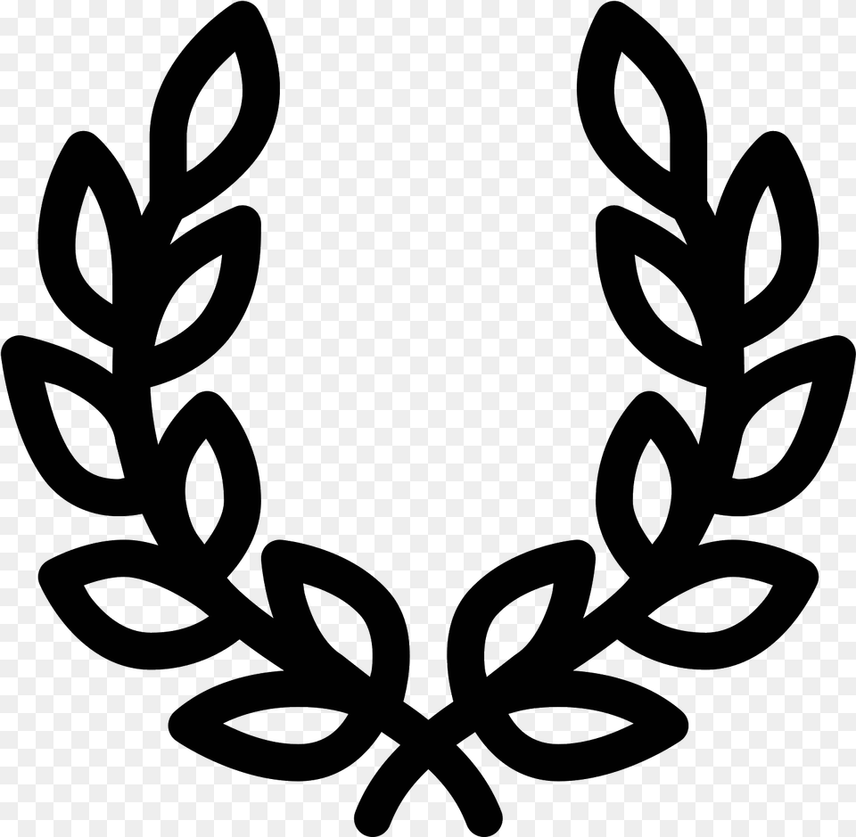 Wreath Vector Venok Ikonka, Gray Png