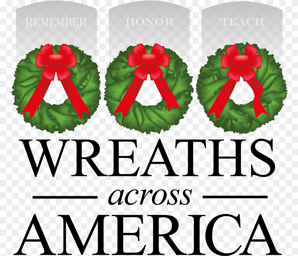 Wreaths Across America Locations, Green, Wreath Png Image