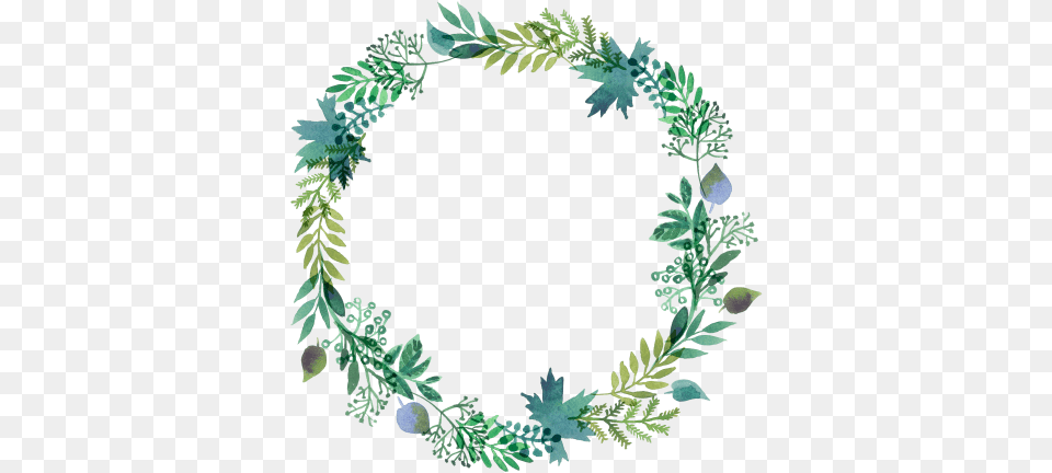 Wreaths Made Of Watercolor Leaves Image 1923 Wreath, Plant, Leaf Free Png